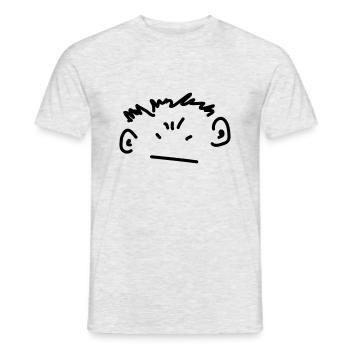 angry boy - Men's T-Shirt - heather grey - Front - AI Model Male 178 dark (178cm)