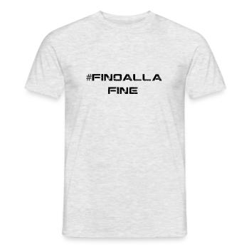 Fino Alla Fine Juve - Männer T-Shirt - Grau meliert - Vorne - AI Model Male 178 dark (178cm)