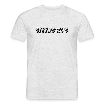 Sarkastics Logo Shirt - Männer T-Shirt - Grau meliert - Vorne - AI Model Male 178 dark (178cm)