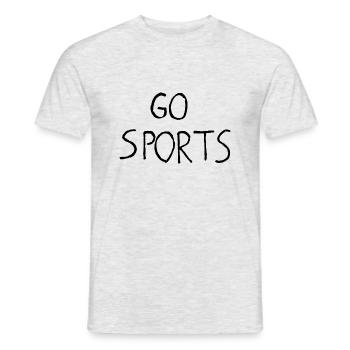 Go sports! Do you want some broccoli? - Men's T-Shirt - heather grey - Front - AI Model Male 178 dark (178cm)