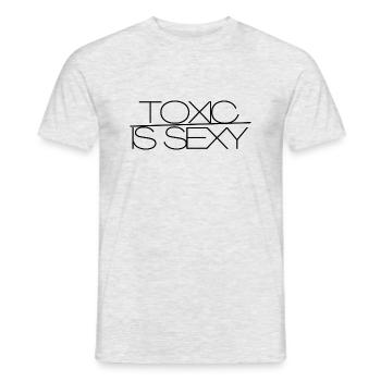 Toxicité - T-shirt homme - gris chiné - Devant - AI Model Male 178 dark (178cm)