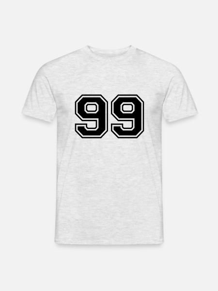 99 - Männer T-Shirt - Grau meliert