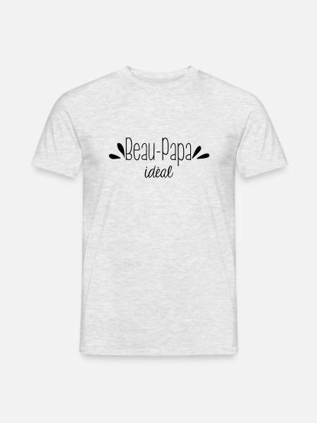 Beau papa idéal - T-shirt homme - gris chiné