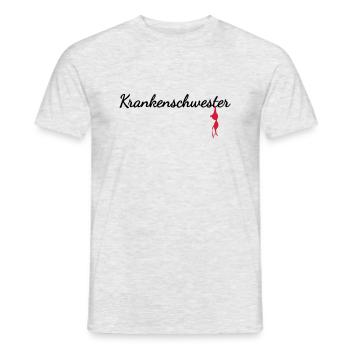 Nurse - Men's T-Shirt - heather grey - Front - AI Model Male 178 dark (178cm)