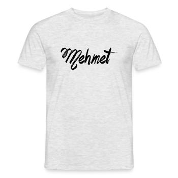 Mehmet - Männer T-Shirt - Grau meliert - Vorne - AI Model Male 178 dark (178cm)