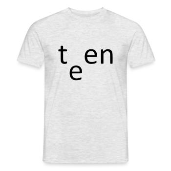 adolescent - T-shirt homme - gris chiné - Devant - AI Model Male 178 dark (178cm)