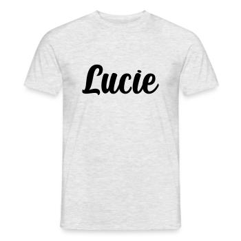 Lucie - Männer T-Shirt - Grau meliert - Vorne - AI Model Male 178 dark (178cm)