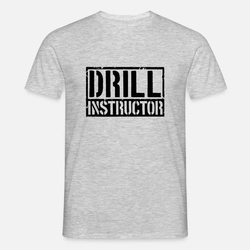 Drill Instructor Shield - Men's T-Shirt - heather grey