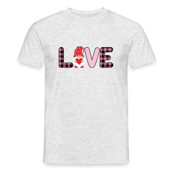 Love Motive - Men's T-Shirt - heather grey - Front - AI Model Male 178 dark (178cm)