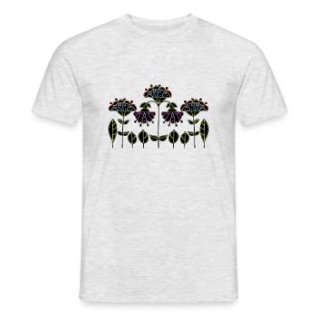 Fleur - T-shirt homme - gris chiné - Devant - AI Model Male 178 dark (178cm)
