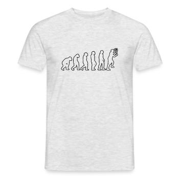 Squash Racquetball-Spieler Racquetball Squashspiel - Männer T-Shirt - Grau meliert - Vorne - AI Model Male 178 dark (178cm)