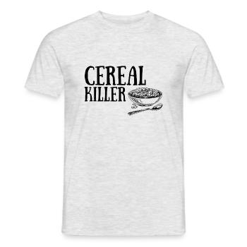 Cereal Killer - Men's T-Shirt - heather grey - Front - AI Model Male 178 dark (178cm)