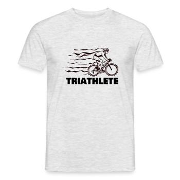 Bicycle Biking Biker - Men's T-Shirt - heather grey - Front - AI Model Male 178 dark (178cm)