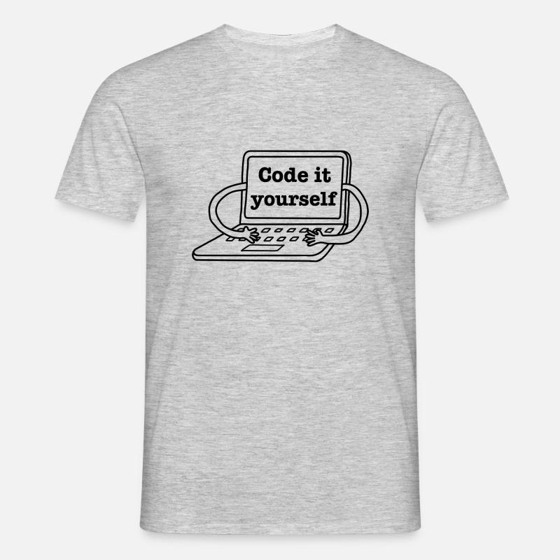 Code it yourself - Männer T-Shirt - Grau meliert
