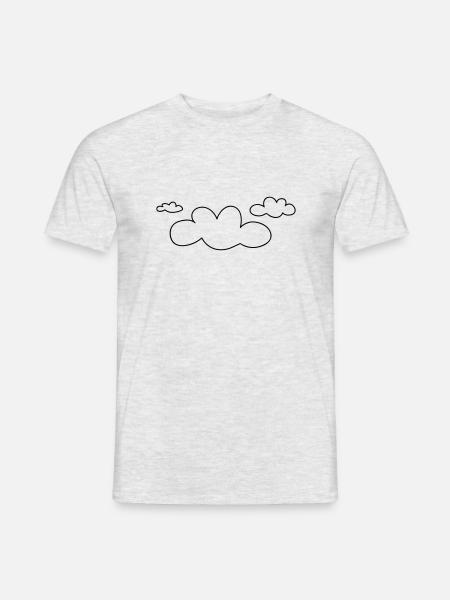 open_clouds - Männer T-Shirt - Grau meliert