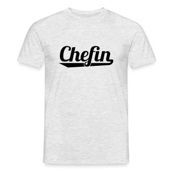 Chefin - Männer T-Shirt - Grau meliert - Vorne - AI Model Male 178 dark (178cm)