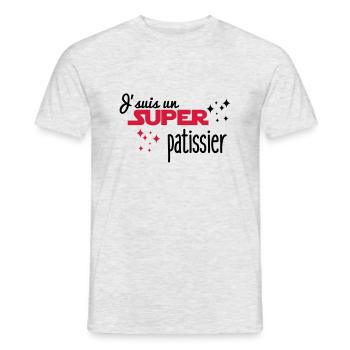 I'm a great pastry - Men's T-Shirt - heather grey - Front - AI Model Male 178 dark (178cm)