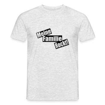 mes roches de famille - T-shirt homme - gris chiné - Devant - AI Model Male 178 dark (178cm)