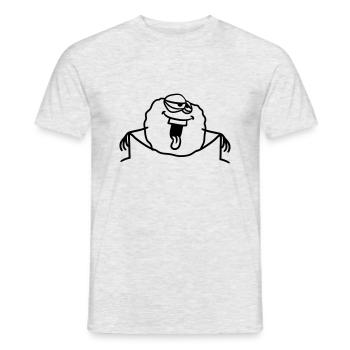 asseyez-vous relaxez-vous relaxez-vous autour du lac - T-shirt homme - gris chiné - Devant - AI Model Male 178 dark (178cm)