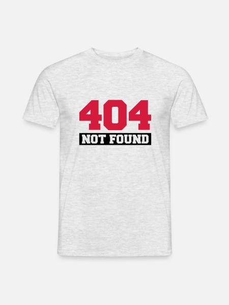 404_not_found_t2 - Men's T-Shirt - heather grey