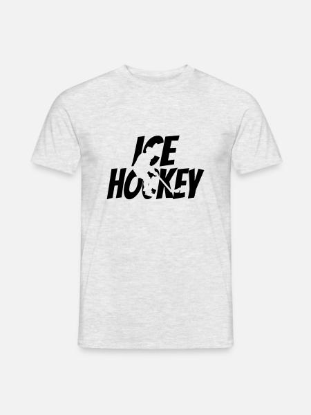 Eishockey - Männer T-Shirt - Grau meliert