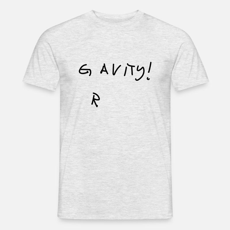gravity - Männer T-Shirt - Grau meliert