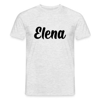 Elena - Männer T-Shirt - Grau meliert - Vorne - AI Model Male 178 dark (178cm)