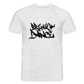 Hip Hop Breakdance Jungs Mädchen Hiphop Bboy Brea - Männer T-Shirt - Grau meliert - Vorne - AI Model Male 178 dark (178cm)