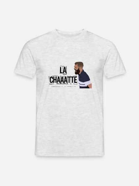 LA CHAAATTE - T-shirt homme - gris chiné