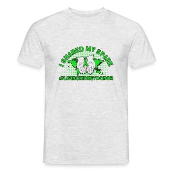 Surgery Organ Donor Transplanted Gift - Men's T-Shirt - heather grey - Front - AI Model Male 178 dark (178cm)
