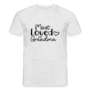 Most Loved Grandma - Männer T-Shirt - Grau meliert - Vorne - AI Model Male 178 dark (178cm)