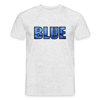 BLEU - T-shirt homme - gris chiné - Devant - AI Model Male 178 dark (178cm)