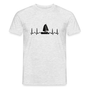 Segelsport Segler Segelschiff Segeln Segelboot - Männer T-Shirt - Grau meliert - Vorne - AI Model Male 178 dark (178cm)