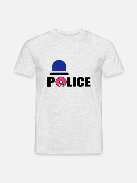 police d - Men's T-Shirt - heather grey