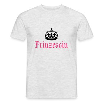 Princess with crown - Men's T-Shirt - heather grey - Front - AI Model Male 178 dark (178cm)