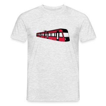 Tampere tram - Men's T-Shirt - heather grey - Front - AI Model Male 178 dark (178cm)