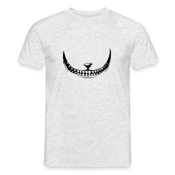alice-Katze 3 - Männer T-Shirt - Grau meliert - Vorne - AI Model Male 178 dark (178cm)