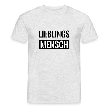Lieblingsmensch Lieblings-Mensch - Männer T-Shirt - Grau meliert - Vorne - AI Model Male 178 dark (178cm)