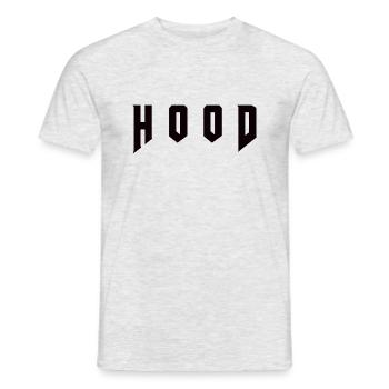 Hood - Männer T-Shirt - Grau meliert - Vorne - AI Model Male 178 dark (178cm)