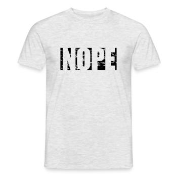Scratch Nope Logo - T-shirt homme - gris chiné - Devant - AI Model Male 178 dark (178cm)