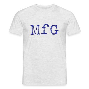 Mit freundlichen Grüßen - Männer T-Shirt - Grau meliert - Vorne - AI Model Male 178 dark (178cm)