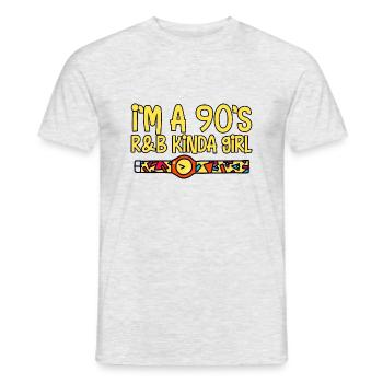 I'm a 90's R'b Kinda Girl 15 - Männer T-Shirt - Grau meliert - Vorne - AI Model Male 178 dark (178cm)