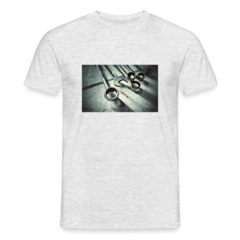 Screwdriver wrench - Men's T-Shirt - heather grey - Front - AI Model Male 178 dark (178cm)