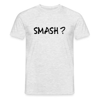 Smash - Männer T-Shirt - Grau meliert - Vorne - AI Model Male 178 dark (178cm)