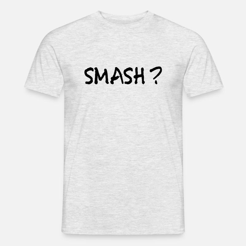 Smash - Männer T-Shirt - Grau meliert