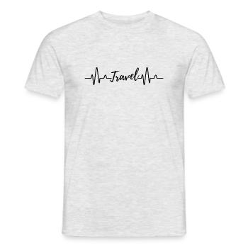 Travel Reisen Reiseliebe Reiselust - Männer T-Shirt - Grau meliert - Vorne - AI Model Male 178 dark (178cm)