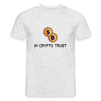 Bitcoin Trading Crypto Stocks - T-shirt homme - gris chiné - Devant - AI Model Male 178 dark (178cm)