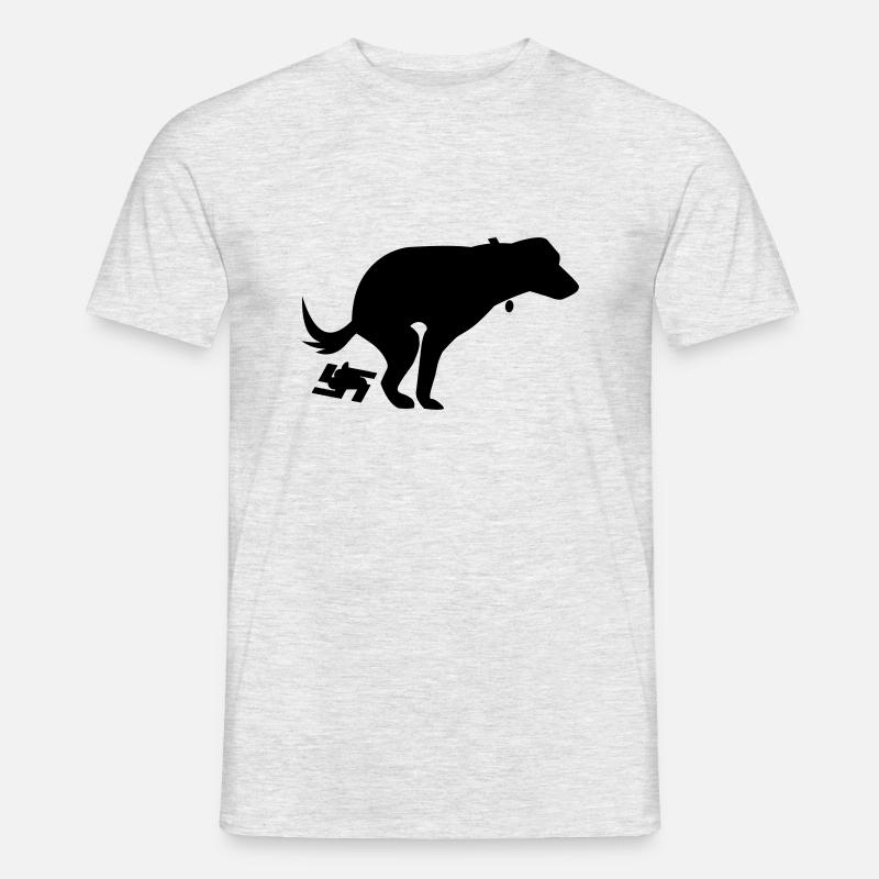 Kackender Hund 2 - Männer T-Shirt - Grau meliert