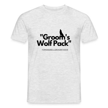 Grooms Wolf Pack - Männer T-Shirt - Grau meliert - Vorne - AI Model Male 178 dark (178cm)