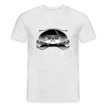 Car black white - Men's T-Shirt - heather grey - Front - AI Model Male 178 dark (178cm)